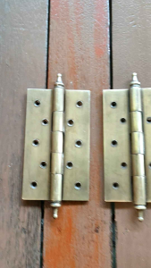 Engsel Pintu Rumah Kuningan Motif Polos Antik 5 inc 2 Pcs