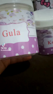 toples bumbu/kue motif bunga ukuran 500ml/600ml ( harga untuk 1 pcs)