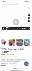 โต๊ะเล่นน้ำ พร้อมลูกบอล Step2 STEM Discovery Ball and Water Table - ติดต่อสุดท้ายวันและนำไปสุดท้ายทุกวัน!