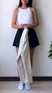 Celana Scuba Pensil Highwaist Kantong Paspol