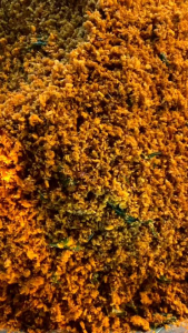 200g น้ำพริกป้าติ๋ว ปลาสลิดฟูผัดขี้เมา อร่อยเผ็ด ราคา 120บาท