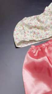 Cath Kidston Kichobabyshop ชุดลอยกระทง ชุด 2 ชิ้น สไบ + โจง (ชุดเด็ก รุ่น) ลายดอกไม้วินเทจ น้ำปุ่มเด็ก