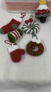 MÓC TREO KHOÁ LEN HANDMADE GIÁNG SINH