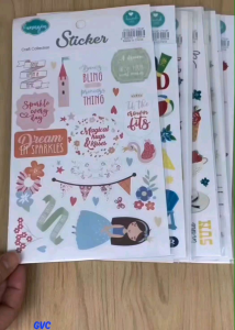 Various Themes Sticker Sheets for Scrapbooking and Crafting Projects