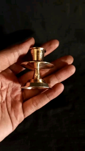 (ISI 2pcs) Tempat Lilin Kecil Kuningan Antik Estetik Unik TL 1 Mini Sepasang Antik Souvenir Unyil