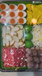 โมเดลก๋วยเตี๋ยวต้มยําถั่วมะนาว (ถาดขนาด 35 คูณ 45ซม.) โชว์แล้วขายดี สวยงามเหมือนจริง