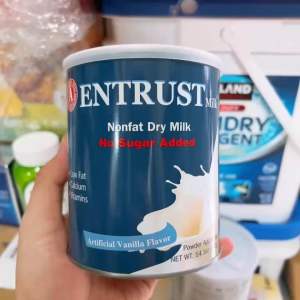 [ Date 2028 ] Sữa Bột Entrust Vanilla KHÔNG ĐƯỜNG 400g Mỹ.