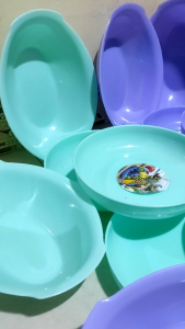 Piring Mangkuk plastik Random PP5 BPA Free food Grade Hrg 1 Pcs