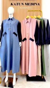 Desain Gamis Aniya Terbaru Bahan Madina Premium