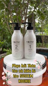 Kem phục hồi cao cấp kochie thương hiệu Nhật Bản bộ phục hồi kochie không kích nhiệt phục hồi tóc hư tổn giúp tóc chắc khỏe và mềm mượt tự nhiên dung tích 450ml x2 ( tặng mũ ủ tóc của hãng khi mua một cặp phục hồi 450mlx2)