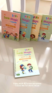 BUKU SANK MAGIC PRACTIC BOOK 1 set isi 4 buku dan pulpen / buku belajar mel