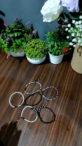 gelang manik manik simple dan elegan bisa custom nama harga murah / gelang manik manik / gelang kekinian