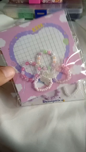 Cincin Manik Korea Lucu Murah 4 Pcs