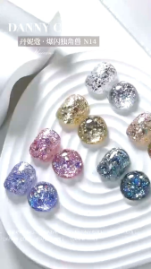 Set sơn gel nhũ cánh tiên 12 màu Danny Coll chai 15ml ( tặng kèm bảng màu )