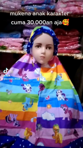 MUKENA ANAK LITTLE PONY MUKENA ANAK LUCU MUKENA ANAK KARAKTER MUKENA ANAK USIA 3-5 TAHUN
