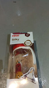 FARLIN SILKY PPSU LITTLE ARTIST FEEDING BOTTLE WITH HANDLE RED 270ml AB-92012 (G)