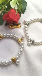 Hijabnur1 - Gelang Wanita Mutiara 8 mm Handmade