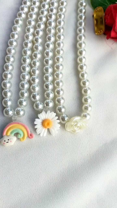 Hijabnur1 - Kalung Wanita Manik Mutiara Korea Elegant Handmade