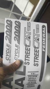 Cutting stiker speda federal fc2000 street cat