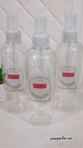 Botol Spray Tutup Kosong Jemaah Indonesia 250 ml Perlengkapan Umroh Haji
