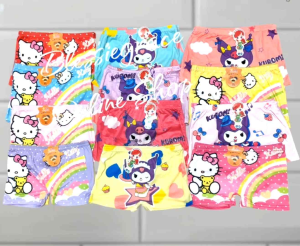 12 / 6 pcs Boyleg Shorts for Kids / Girls (2-9 Years Old)