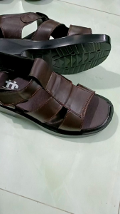 Sandal Nam Da bò thật  Dép  Quai Hậu Nam  Đế Cao 45cm Da Bò cao cấp HD157 Siêu bền Siêu nhẹ