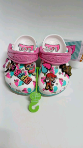 HÀNG LOẠI 1-(Tặng 12 Sticker)Dép Sục Classic Crocss Surpise BFFS LOL Cho Bé Gái Nhẹ Êm Nhựa Không Mùi