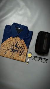 Batik Sang Bintang: Kemeja Batik Pria Lengan Panjang Motif Marmer Kaisar