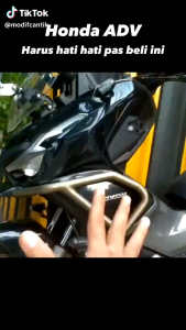 crashbar HONDA ADV 160 Full body Anti Crash bonus lampu tembak 2 pcs