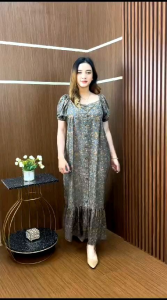 BELINA DRESS MOTIF // DASTER KARINA MOTIF TERBARU BUSUI // DRESS JASMINE PENDEK HAWET RAYON PREMIUM