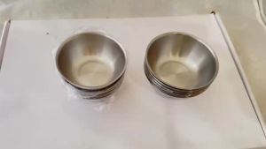 Zebra ถ้วยขนมสแตนเลสกลาง 10 ซม. Hi-Cr ตราหัวม้าลาย