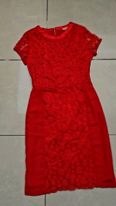 mini midi dress wanita merah brokat MINT cewek S remaja 14 15 16 thn MEWAH bodycon PESTA