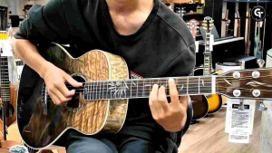 Otis AM | กีตาร์โปร่ง กีตาร์โปร่งไฟฟ้า ทรง Gs-Mini ไม้หน้าแท้ ไม้แอช สีทูโทน🎉มีเก็บปลายทาง