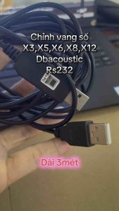 Dây cáp chỉnh vang số X3X5X6X8X12 Dbacoustic Rs232. Dài 3 mét. Kết nối 100% thành công.