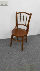 EWJ Solid Wood Shanghai Kopitiam Dining Chair Cantik Murah Kerusi Morden RubberWood walnut wenge color