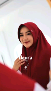 HAURA DAFFI hijab instan jersey hightwis parfum warna terlengkap