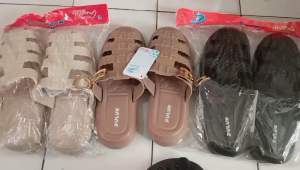 DULUX sandal cewek sandal wanita terbaru ringan bustong cewek karet sandal selop teplek kekinian flat 676B