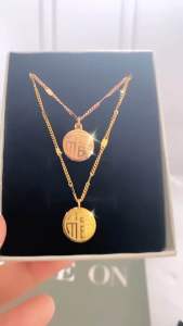 Kalung Rantai Dewasa Titanium Liontin Cantik Fashion CXB162