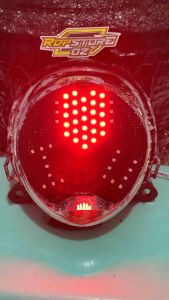 Stoplamp Running Scoopy New Model I Love U 2021-2023: 8 Mode Otomatis PNP