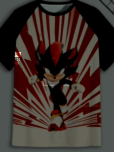 Kaos Reglan Anak Sonic Film Kartun R3 Lucu Imut Gambar 3D dengan Sablon Sublime Tidak Luntur bisa juga custom