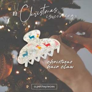 A.petitepieces - Christmas hair claw