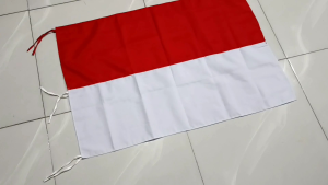 Bendera Merah Putih bahan KATUN PREMIUM 100% asli