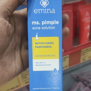 Emina Ms. Pimple Acne Solution Moisturizing Gel 20 mL - Pelembab Wajah Solusi Atasi Jerawat dengan SPF