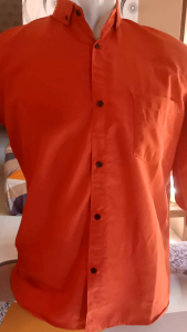 KEMEJA PRIA POLOS TERRACOTA LENGAN PENDEK DAN PANJANG PREMIUM