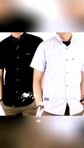 Paket Hemat 2 Pcs Baju Kemeja Polos Lengan Pendek