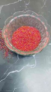 100gram Hạt Cườm Tấm đủ màu 3mm Đính Kết Trang Trí Áo