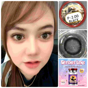คอนแทคเลนส์ รุ่น Mini Pandora สีดำ/Black มีสายตา (0.00)-(-7.00) เปลี่ยนแทนทุกเดือน Pandora Contact Lenses - Lazada