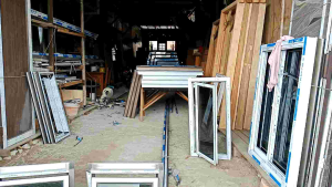 kusen jendela alumunium 3" ukuran 150x50 bisa custom fast respon