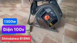 Máy cắt sắt Shindaiwa hàng bãi xài điện 100 volt lưỡi 180mm