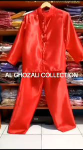 SETELAN BAJU ADAT JAWABARAT POLOS BAHAN SATIN